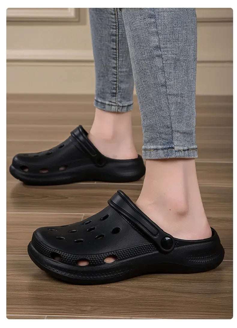 2026Summer Men Clogs Sandals Men's and Women's Leisure Slippers Beach Slides Home Garden Shoes Outdoor Sandals Plus Size46 47 48