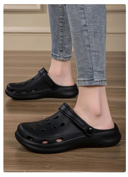 2026Summer Men Clogs Sandals Men's and Women's Leisure Slippers Beach Slides Home Garden Shoes Outdoor Sandals Plus Size46 47 48