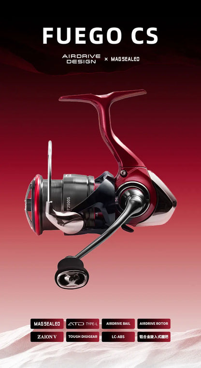 2025 NEW DAIWA FUEGO CS LT Spinning Fishing Reel Baitcasting Reel 6+1BB Max Drag 12KG Spinning Wheel
