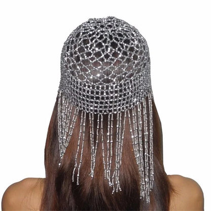 Girls Womens Exotic Cleopatra Beaded Belly Dance Head Hat / Hair Accessory / Headpiece for Party Wedding Showing