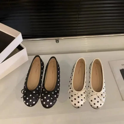 YNPO Fashion Silk Women Ballet Flats Shoes Luxury Designer Shallow Female Round Toe Butterfly-Knot Ladies Slides Shoes