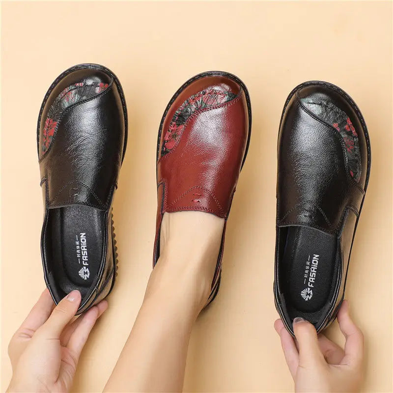 French Retro Split Toe Ballet Flats Women Red Woven Detail Tabi Slip On Shoe Woman Faux Leather Moccasin Daily Work Office Flats