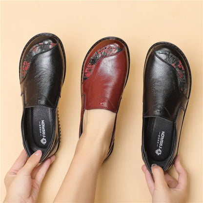 French Retro Split Toe Ballet Flats Women Red Woven Detail Tabi Slip On Shoe Woman Faux Leather Moccasin Daily Work Office Flats
