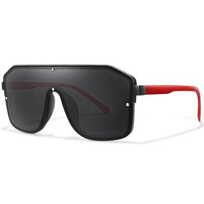 Rivet Lens Fishing Sunglasses for Men and Women Fashion Casual Oversize Goggles with UV Protection for Hiking Golf, Beach