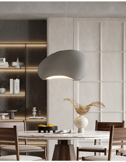 Nordic Wabi Sabi Pendant Lamps Dining Room Lighting Modern Living Room Bedroom LED Ceiling Chandelier Loft Lustre Hanging Lights