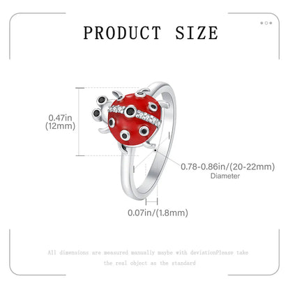 New Original Cartoon Animal Ring S925 Sterling Silver Rings Fashion Elegant Jewelry Romantic Gift For Woman Fine Butterfly Ring