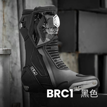 New ILM Off-Road Motorcycle Botas Professional Track Riding Boots Cowhide Waterproof Racing Anti-Collision for Rally Race Shoe
