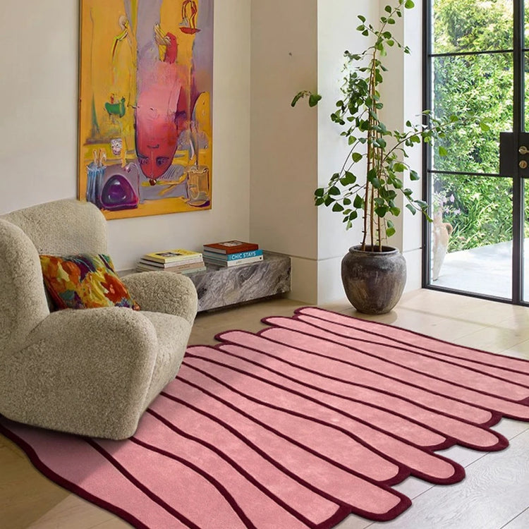 Irregular Shape Bedroom Decor Large Carpet Thickend Plush Cloakroom Rug Creativity Rugs for Bedroom Fluffy Soft Lounge Floor Mat