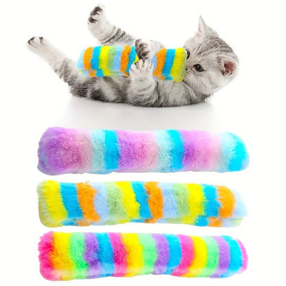 Interactive Cat Toy Plush Pillow Cat Chew Toy Squeak Toy Sound Catnip Toy Cat Supplies Pet Cute Kitten Teeth Grinding Cat Pillow