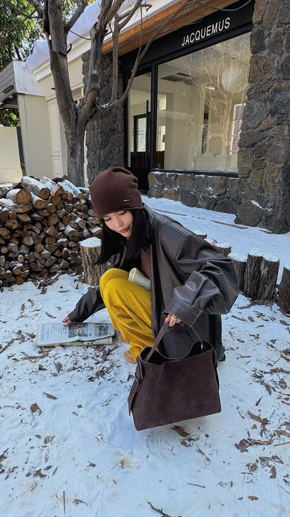 Suede Cowhide fashion ladeis shoulder cross brown bags luxury designer women coffe handbags angola red