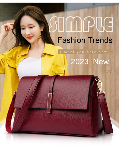 Soft Leather Luxury Shoulder Crossbody Bags for Women 2023 Fashion Purses and Handbags Designer Fashion Ladies Messenger Bag Sac