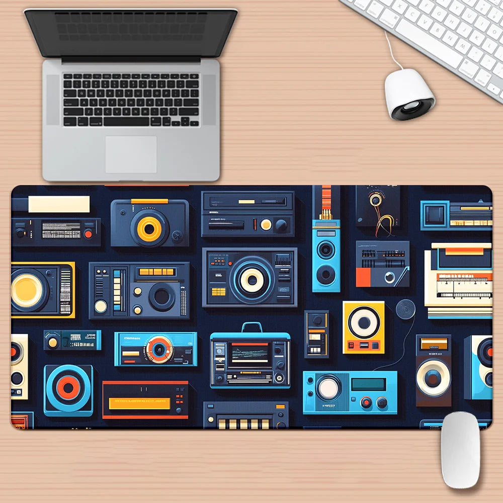 1pc, Cool Tape, , Sound, Cartoon Style, HD Printed Pad for Desk, Multi Functional XXL Mousepad, Keyboard Gaming Mouse Mats, Offi