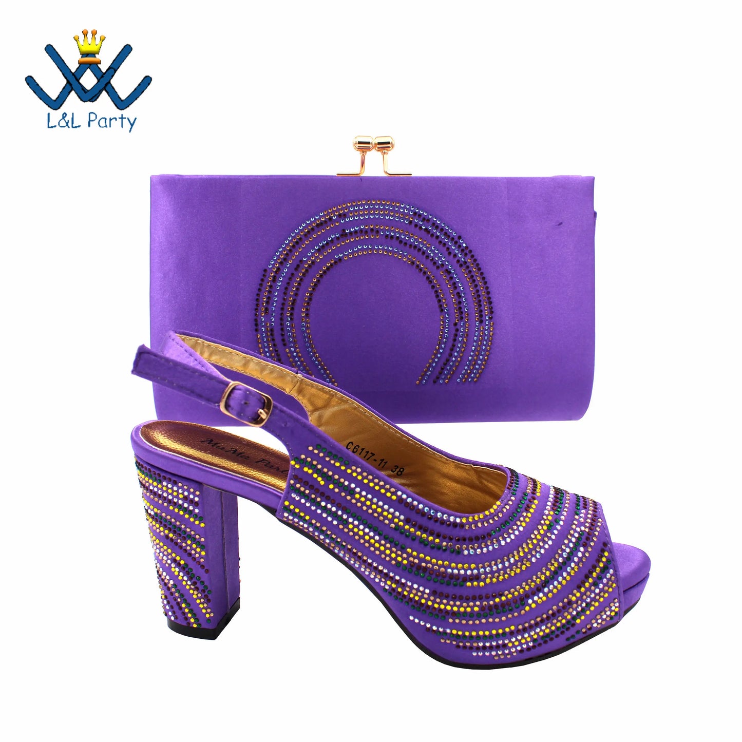 2023 Classics Peep Toe Lemon Green Color Hot Sale Sandals High Quality Women Shoes and Bag Set with Platform for Brithday Party