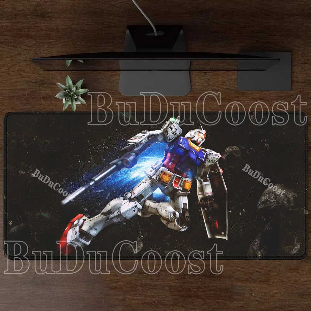Mouse Pad Gundam RX-78-2 Anime Gaming XXL Non-slip Mousepad PC Computer Keyboard Office HD printing overlock esports Desk Mat