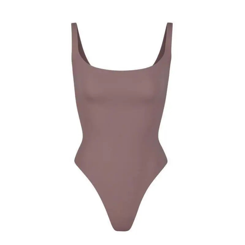 Jumpsuit Women Sexy Ice Silk Shapewear Camisole Jumpsuit Solid Color Slim Fit Inner Lining Backless Summer Fashion New Romper