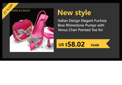 Venus Chan 2026 Elegant Women's Pointed Toe Heels - Wine Color Full Diamond Pumps with Matching Italian Shoes & Bags Set