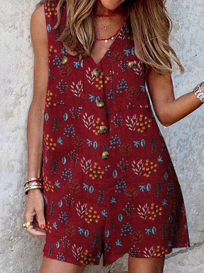 Stylish Women V Neck Sleeveless Rompers 2023 ZANZEA Summer Jumpsuits Short Playsuits Casual Solid Loose Beach Overalls Oversized