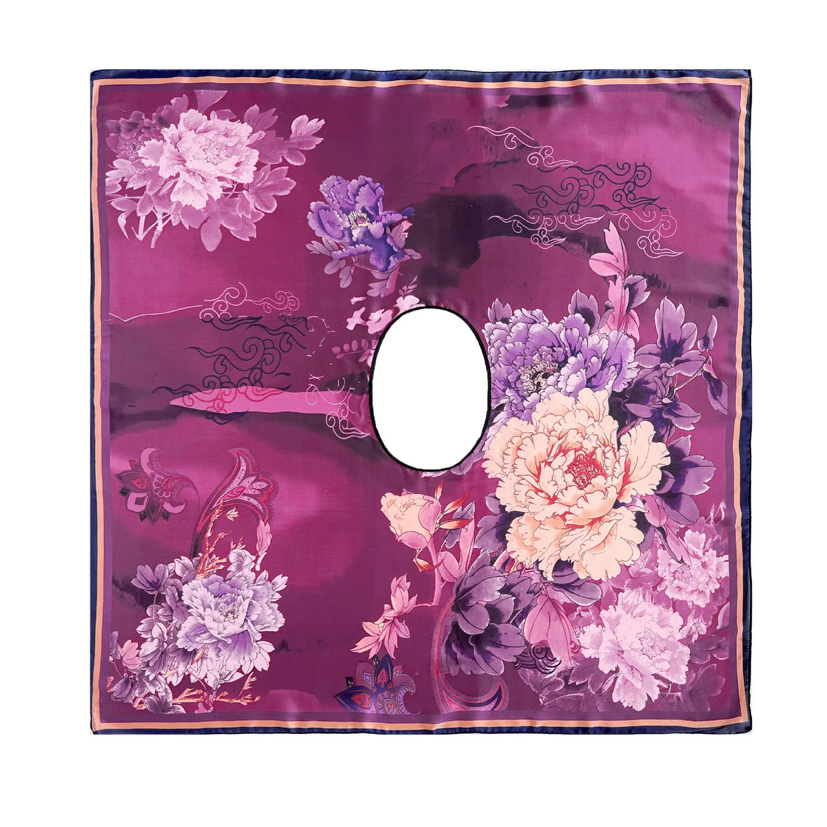 Women's Satin Silk Scarf Multi-Way Wrap, UPF 50+ Sun Veil & Beach Pareo, Lightweight Cover-Up Shawl