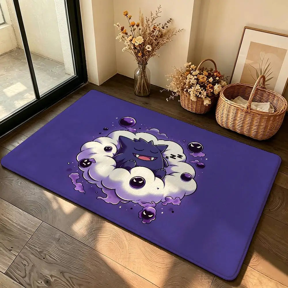 Anime Cute G-Gengar Carpet Bathroom Anti-slip Mat Door Mat Home Decoration Mat Entrance Door Mat Scratch-resistant Door Mat