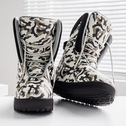 Mens Short Boots High Top Casual Shoes Outdoor Hiking Bare Boot Hiking Shoes Camouflage Oversized Mens Shoe Thick Sole Durable