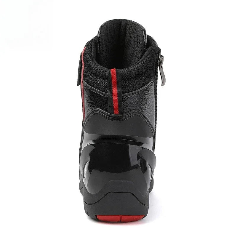 Men's Motorcycle Boots Waterproof Cross-country Travel Ankle Boots Women's Breathable and Wear-resistant Cycling Shoes
