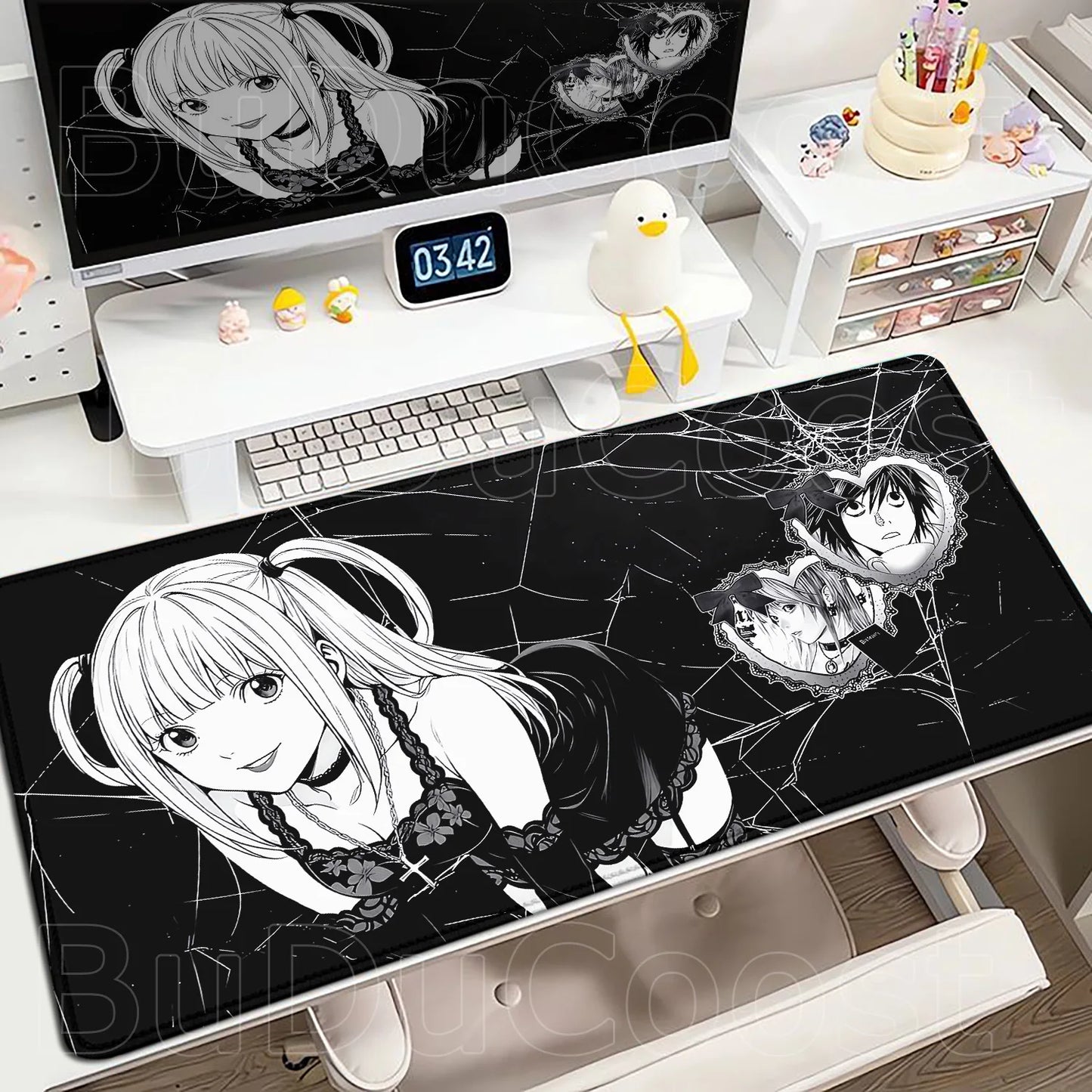 New Misa Amane Light Yagami Desk Mat Death Note Anime Mousepad Computer Gamers Lock Edge Mouse Pad Gaming E-sports Keyboard Pads