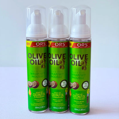 Curly Hair Mousse For Wigs Strong Hold Olive Oil Hair Styling Mousse Anti-Frizz Hair Foam Mousse For Styling Hair Women Men