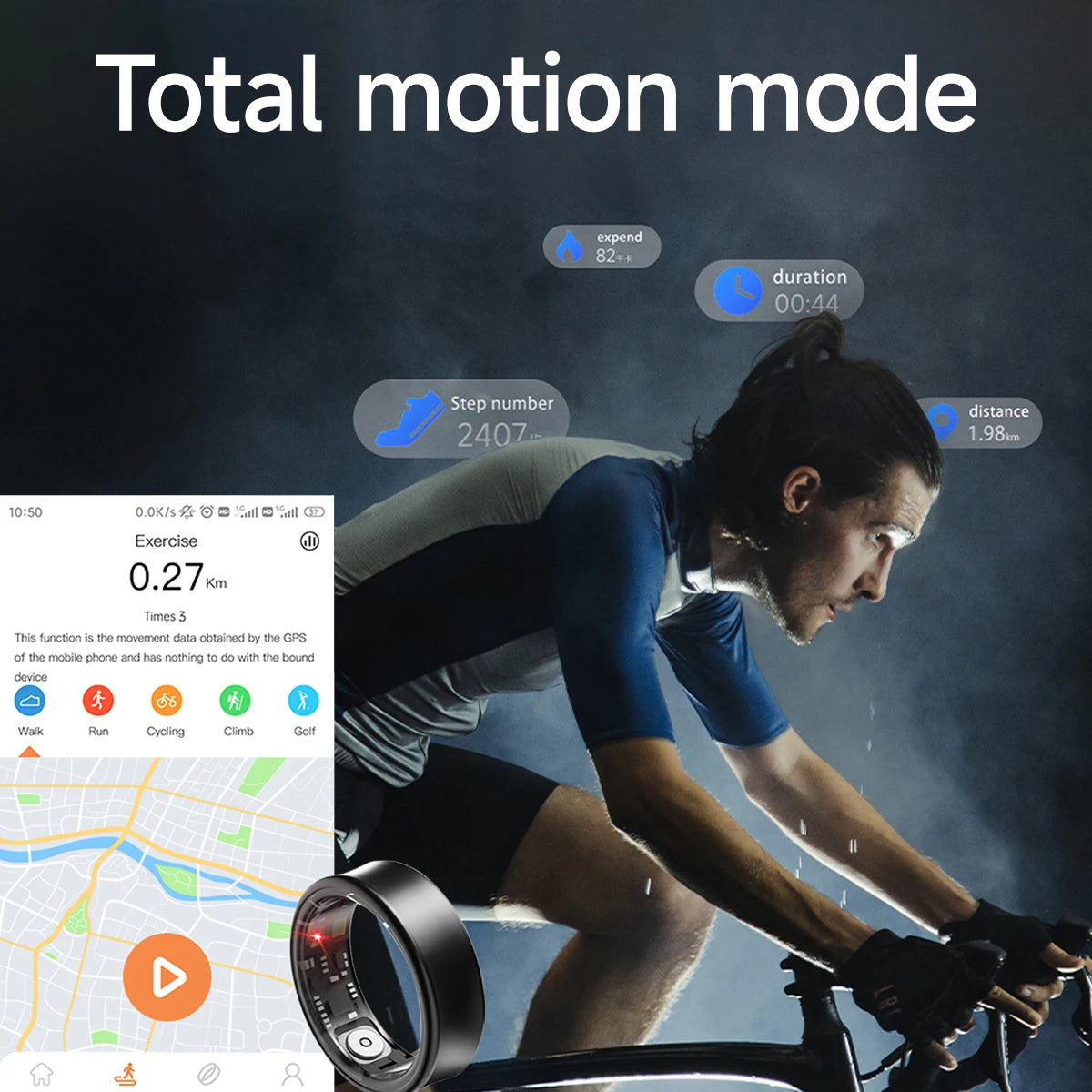 2026 New IP68 Waterproof Smart Rings for Android iOS Heart Rate Blood Pressure Sleep Monitoring Motion Tracking  Men Women Gift