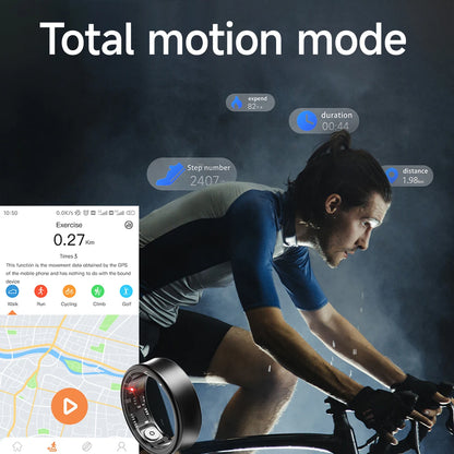 2026 New IP68 Waterproof Smart Rings for Android iOS Heart Rate Blood Pressure Sleep Monitoring Motion Tracking  Men Women Gift