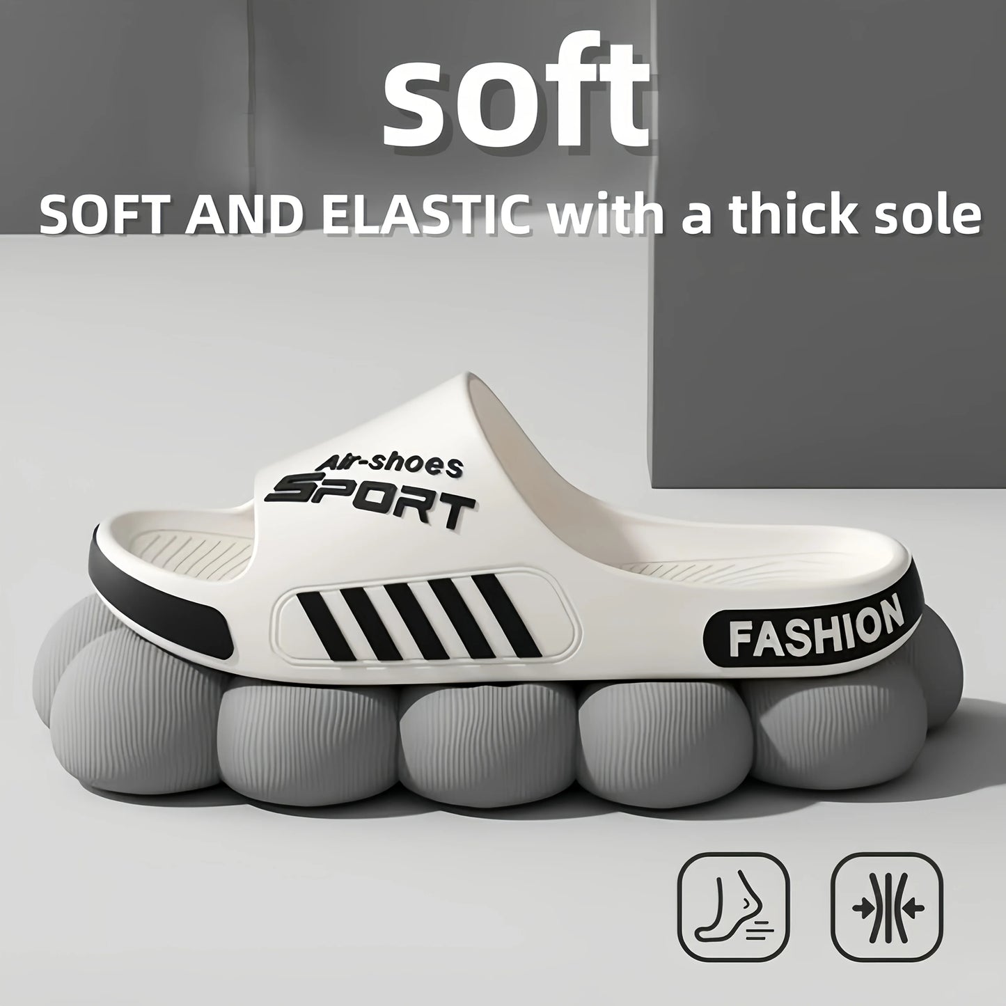 Men's Sport Style Outdoor Slippers Anti-Slip Lightweight for Home And Beach Outdoor Use Comfortable Footwear