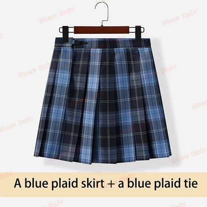 JK Japanese School Uniform Jacket Girls Multicolor Graduation Outfit for Harry Magic Academy with Sexy Pleated Skirt Tie Set New