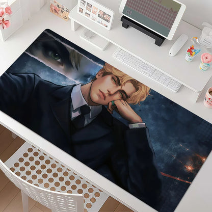Aaron Warner Mouse Pad Anti Slip Rubber Edge Locked Thickened Laptop Gaming Desk Mat