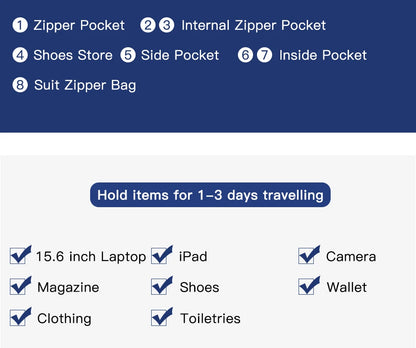 OZUKO Garment Bag Multifunction Men Suit Storage Large Capacity Luggage Handbag Male Waterproof Travel Duffel Bag Shoes Pocket
