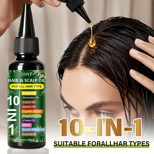 GSWP 10-in-1 Moisturizing Hair Oil: Hydrates and nourishes to care for your tresses.50ml/100ml