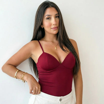 HXAO Woman Tops Corset Crop Top Women Sleeveless Black Brown Top With Straps Camisole Bodycon Backless Sexy Tops Bustier