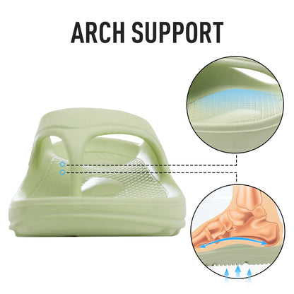 Shevalues Men's Orthopedic Sandals Fashion Couples Beach Flip Flop Summer Outdoor Soft Sandals With Arch Support Bathroom Slides