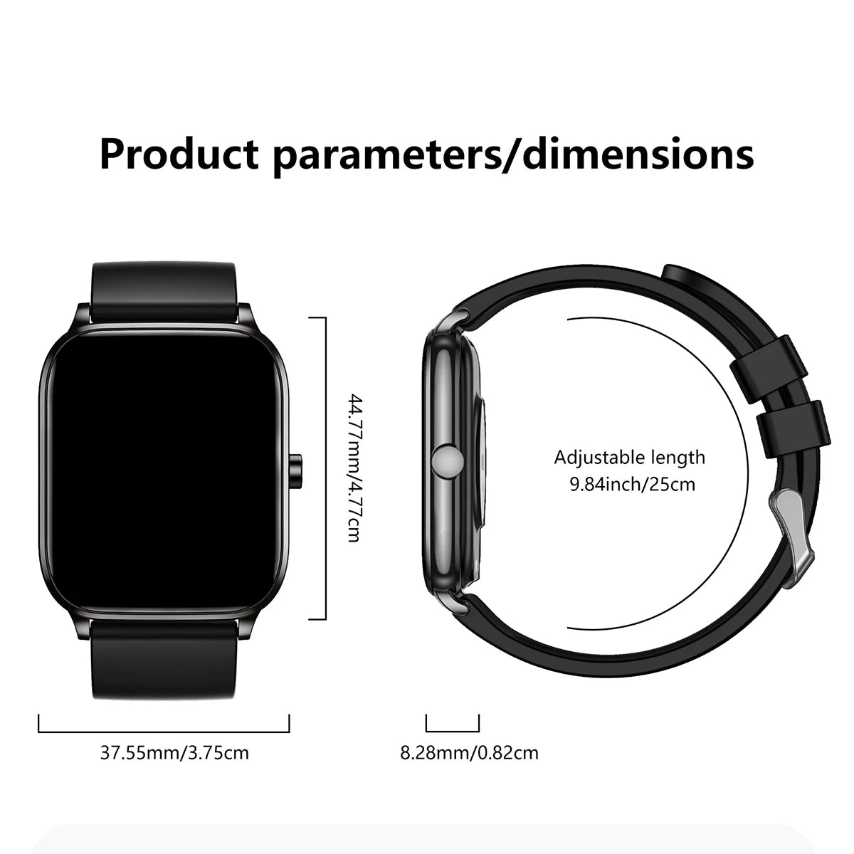 New Men woman Smart Watch 1.83" HD Screen Health Monitor wireless Call Sports Fitness tracking SmartWatches IP68 Waterproof