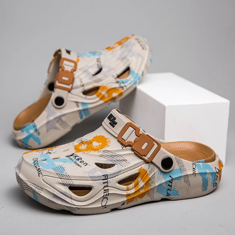 Dropship Men's Sandals Outdoor Slippers Beach Comfortable Slides Thick Soft Clogs Water Shoes Men Casual Shoes Men Beach Sandals