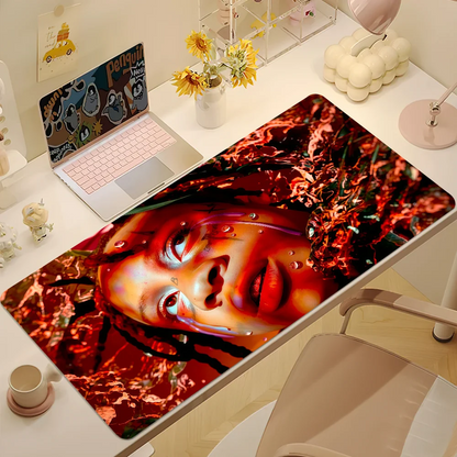 Singer T-Trippie Redd Mouse Pad Large Cute Non-slip Lockedge Desktop Computer Desk Mat Keyboard MousePad Office Gamer Student