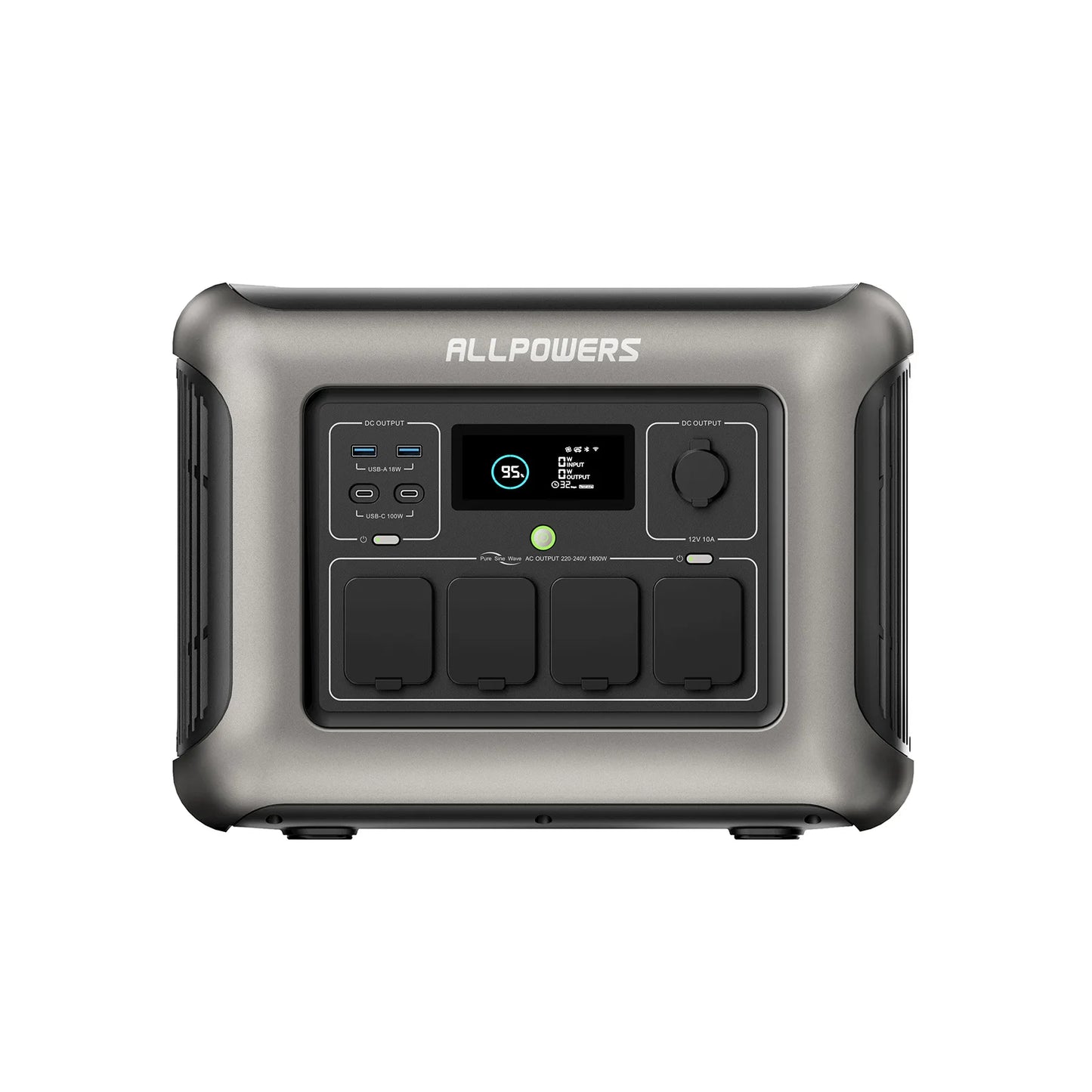 Portable Power Station 1600W 1056Wh LiFePO4 Battery Solar Generator Outdoor Camping Power Supply UPS Backup Energy Storage