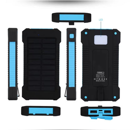 Lenovo 500000mAh Outdoor Solar Power Bank Super Fast Charging Portable External Battery for iPhone Samsung Huawei