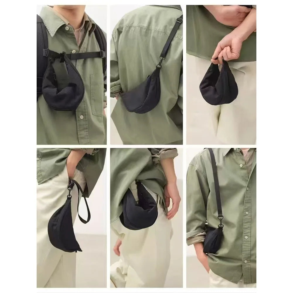 New Mini Women's Nylon Shoulder Bag Casual Sports Female Hobos Crossbody Bags Fashion Female Fanny Pack Purse Handbags