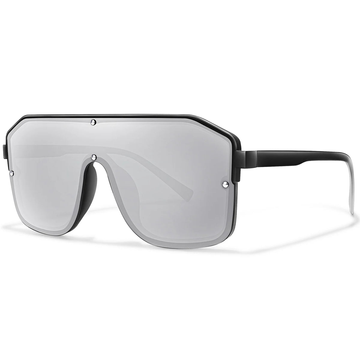 Rivet Lens Fishing Sunglasses for Men and Women Fashion Casual Oversize Goggles with UV Protection for Hiking Golf, Beach