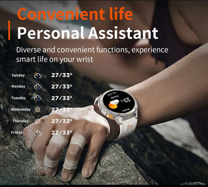 2026 New T-Rex3 Pro 1100mAh Battery Smart Watch GPS path 5ATM Waterproof Sports Run tracker Outdoors Compass Military Smartwatch