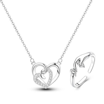 Luxury Necklace 925 Silver Original Sterling Zircon Dragonfly Butterfly Firefly Star Moon Chain Link For Women Wedding Jewelry
