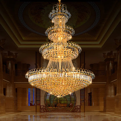 Luxury Crystal Chandeliers Villa Loft Living Room Decorate Lighting Chandelier Ceiling Lights Hotel Pendant Light Indoor Fixture