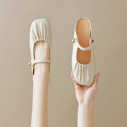 Women Closed Toe Mule Slippers Outdoor Wear Summer Silver One Strap Flat Beach Sandals Elegant Casual Daily Fashion Footwear