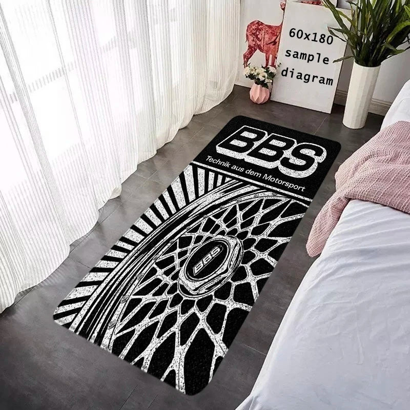 House Entrance Doormat BBS Wheel HubHallway Carpet Living Room Rugs Foot Carpets Bathroom Rug Floor Mats Non-slip Home Decor