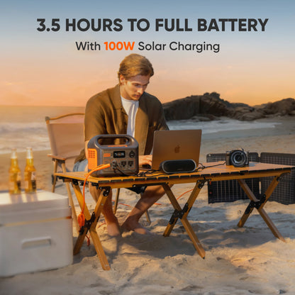 Jackery Portable Power Station Explorer 300New with 5M Extension Cord, Solar Generator for Outdoors Camping,Travel