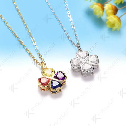 Kuololit 2.5CTW Moissanite Heart Necklace for Women Solid 18K14K 10K Gold Heart Diamonds Pendant for Christmas Gift